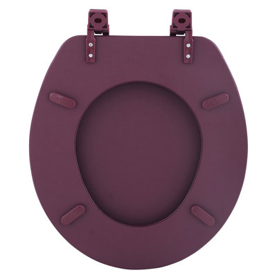 Fantasia Woven Trends Vinyl Toilet Seat for Bathroom with Lid Set
