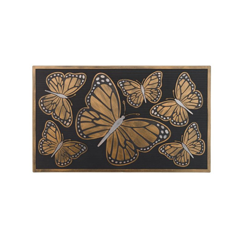 Paillasson en caoutchouc, Papillon