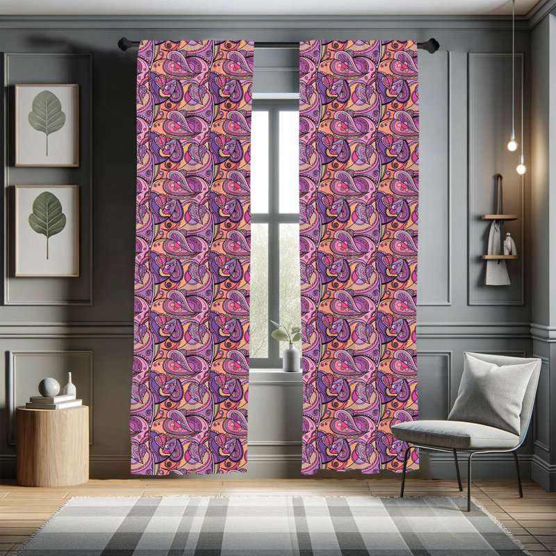 Semi-Sheer Rod Pocket Curtain Panels, 28" x 95"