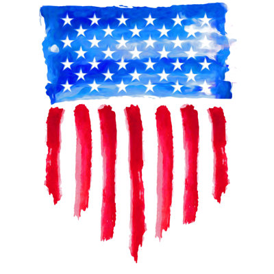 Drapeau du doigt - peinture sur toile tendue