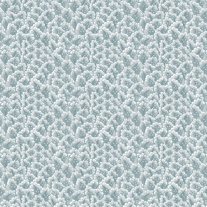 Secret Garden Floral Wallpaper Roll, Aqua