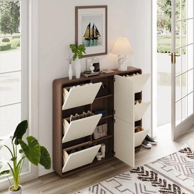 16 Pair Shoe Storage Cabinet
