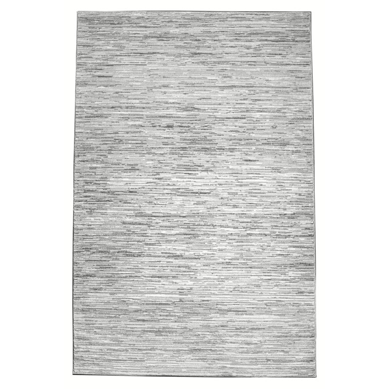 Tapis rayé gris Davide 1228, Rectangle 8 pi x 10 pi