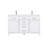 Lewis 54'' Double Bathroom Vanity with Engineered Marble Top-95377113