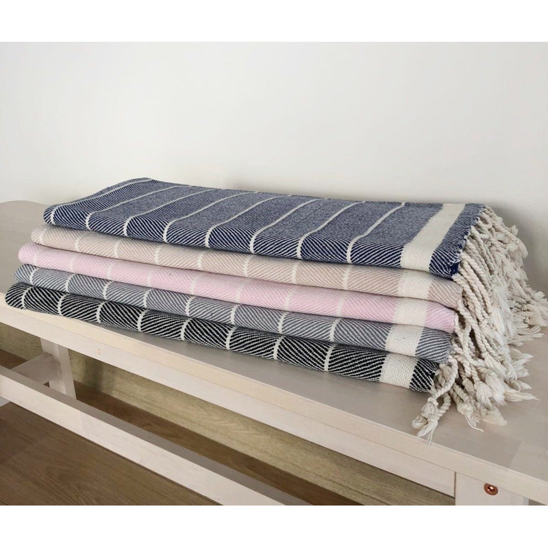 Ensemble de serviettes en coton turc 2 pièces Trinton, Rosé