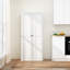 Armoire d'appoint avec portes doubles et 4 tablettes-1403402866