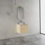 Meuble-lavabo mural de 24 po avec lavabo d'art en céramique et porte à fermeture en douceur, peu encombrant et élégant