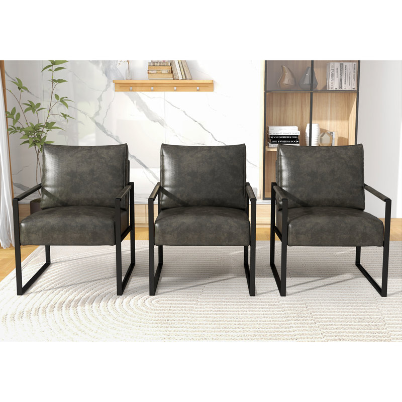 Fauteuil d'appoint Bradon, Gris, 3