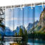 Rideau de douche transparent transparent, rideaux de douche pour la salle de bain avec 12 crochets-130013887