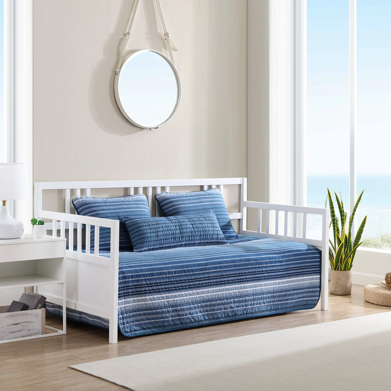 Nautica Coveside Cotton Blue 4 Piece Daybed Cover Set