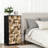 4 Drawer Dresser for Bedroom, Narrow Chest of Drawers, Wooden Top and Study Iron Frame 18"x37.5"-(WxH)