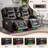 Power Recliner Sofa Home Theater Seating With Led Ambient Lighting, Cup Holders, Side Pockets-663813040