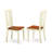 9 Piece Dining Set Includes a Rectangle Dining Table with Butterfly Leaf and 8 Kitchen Chairs, Buttermilk & Cherry-263445233-258993178