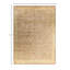 Tapis noué à la main de conception unique Ikat - beige, 9 pi 0 po x 12 pi 3 po