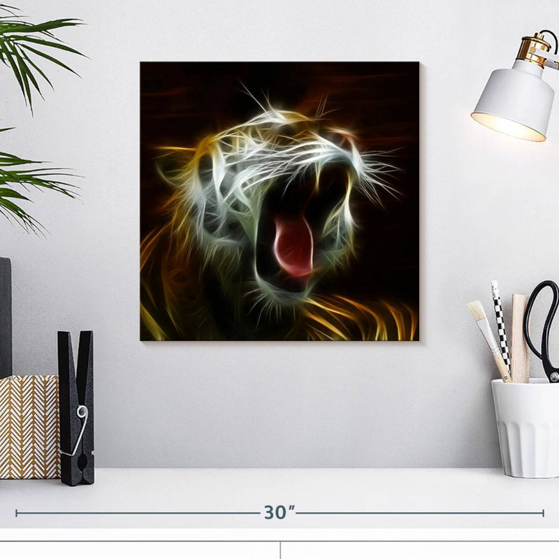 Tigre Brampt, H 16 po x l 16 po