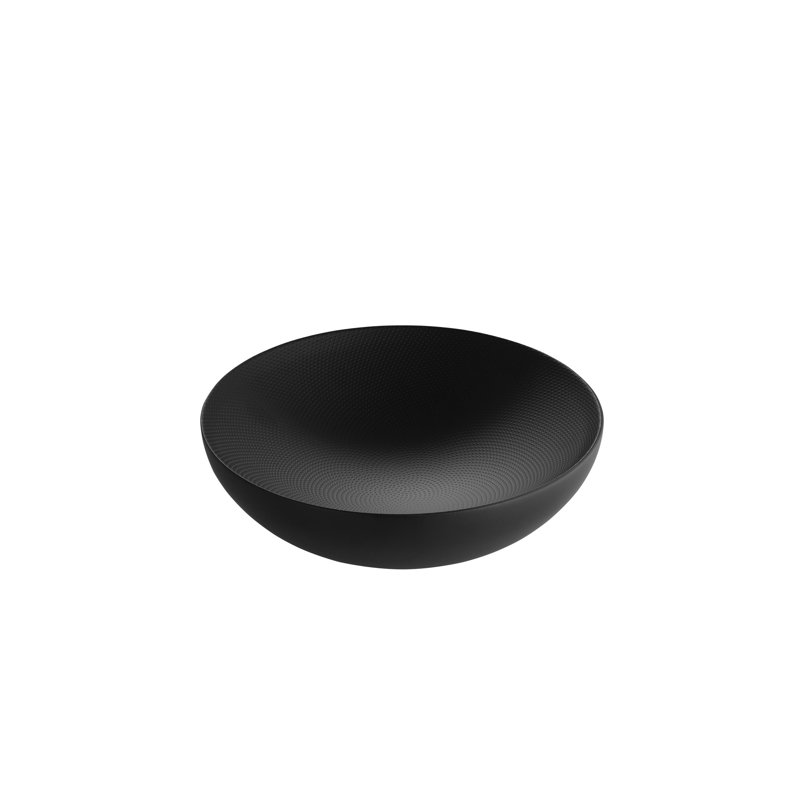 Alessi Metal Fruit Bowl, Black