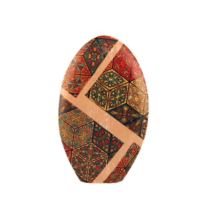 Elegant Decorative Object, Ceramic Body, 6.7 in Diameter x 10.6 in Height | Stylish Home Accent for Living Room & Office Decor | Perfect for Modern Interiors & Unique Gift Ideas