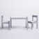 Hunter Kids 3 Piece Play Or Activity Table and Chair Set