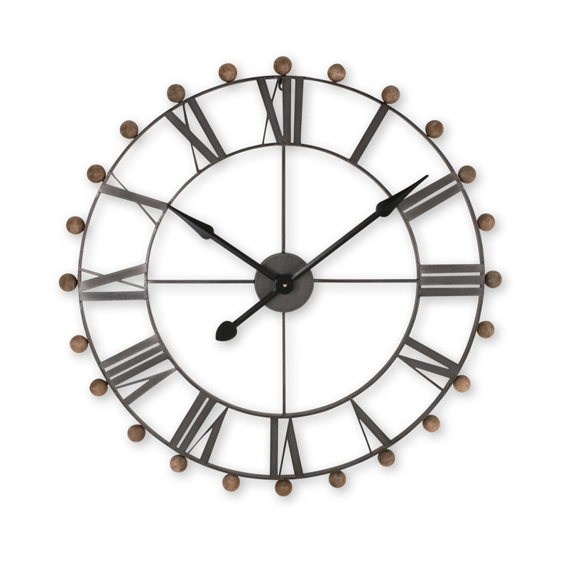 Estherlene Metal Skeleton Wall Clock