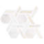 Mosaïque hexagonale en pierre naturelle Daltile Fonte (10 pièces par carton) (8,40 pieds carrés par carton)-87327006