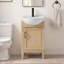 Meuble-lavabo simple autoportant de 20 po avec plateau en céramique Arlowene-956549731-998299497