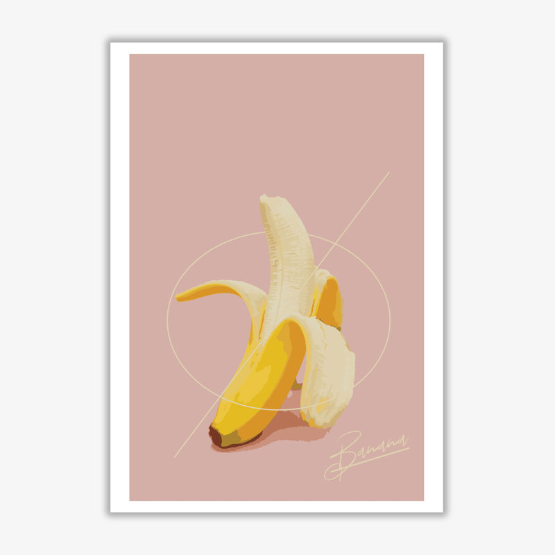 Banana - Print, No Frame, 85 cm H x 60 cm W x 1 cm D
