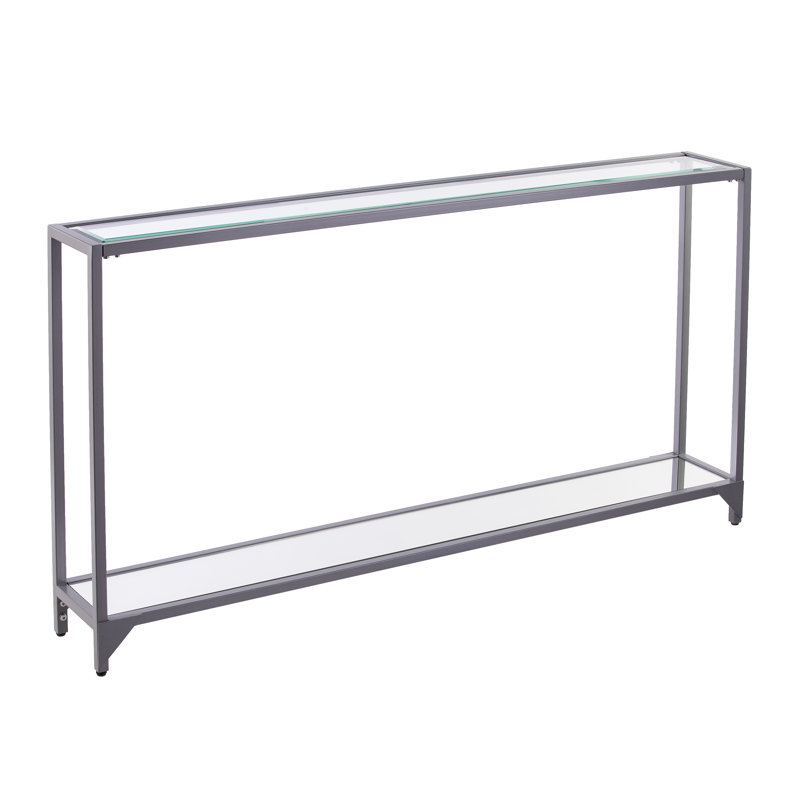Console Charlie-Adam, Or, 29" H x 56" W x 8" D, Clear