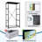 4 Drawer Dresser for Bedroom, Narrow Chest of Drawers, Wooden Top and Study Iron Frame 18"x37.5"-(WxH)