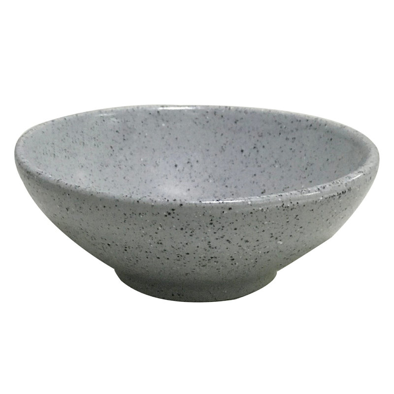 Le GE Bol à grignoter en porcelaine haute résistance, 2,7 onces, gris (ensemble de 12)