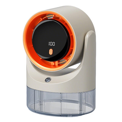 Ventilateur de bureau avec lumière d'ambiance à DEL kbndieu - Support de ventilateur de climatisation portatif 3 en 1 / ventilateur suspendu 5 vitesses à 3 modes de fonctionnement USB pour bureau à domicile