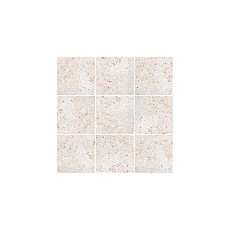 Carreau de mur en travertin ivoire 4 po x 4 po