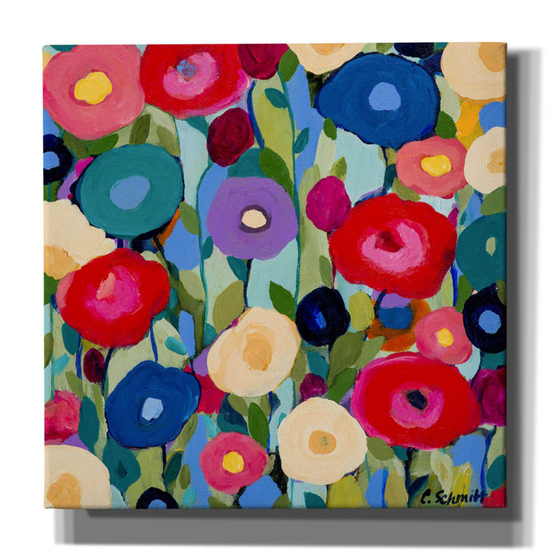 «Summer Solstice» sur toile par Carrie Schmitt, H 18 po x l 18 po x P 0,75 po
