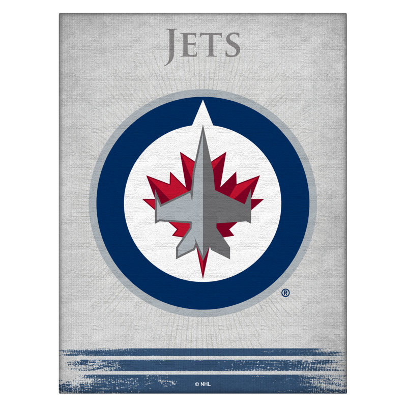 « NHL », impression sur toile, Winnipeg Jets, H 15 cm x l 20 cm