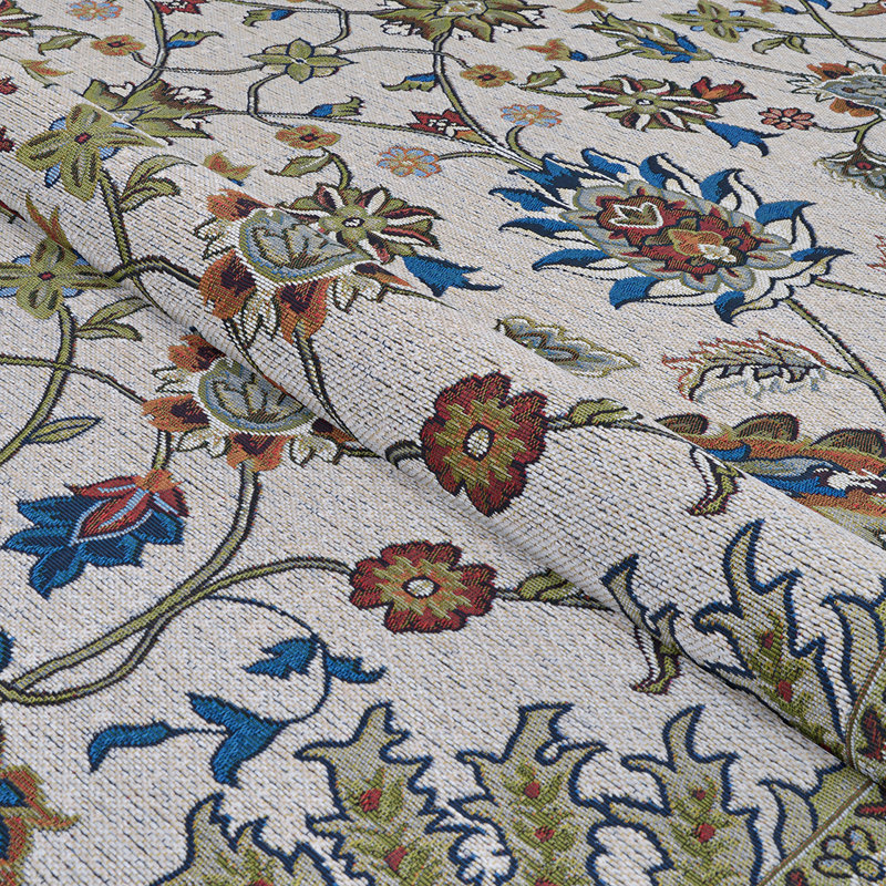 Dolce Floral Beige Multicolor Indoor Outdoor Area Rug, Runner 2'3" x 7'10"