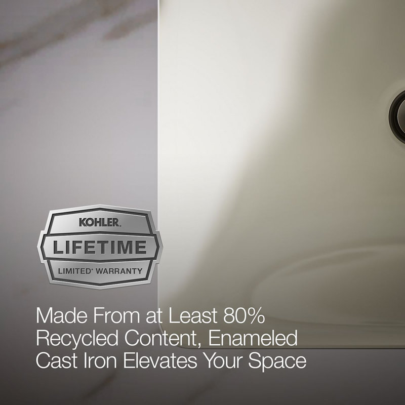 Iron Plains Dual-Mount Bathroom Sink, Biscuit