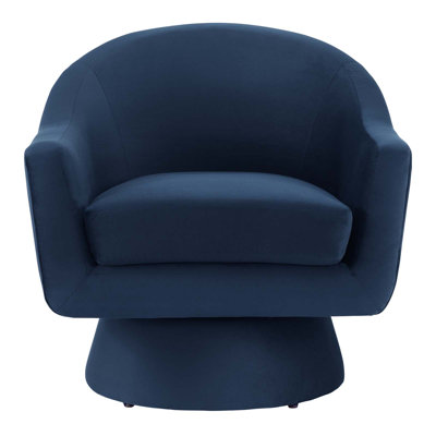 Modway Astral Performance Velvet Fabric and Wood Swivel Chair