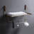 Walnut Bathroom Towel Shelf-432593990