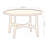 Solid Wood Octagonal End Table Coffee Table