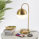 Camerino Metal USB Table Lamp