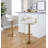 Swivel Upholstered Adjustable Height Counter Stool with Metal Frame-95612317