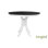 Rubberwood Round Solid Wood Top with Solid Wood Base Dining Table