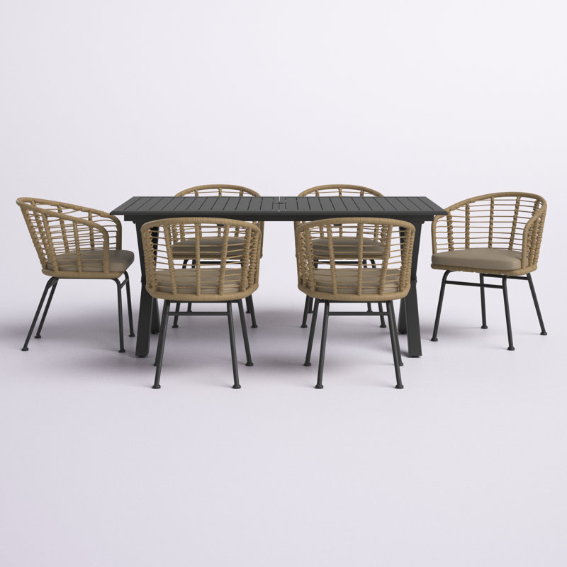Ensemble repas extérieur pour 6 personnes Priscila