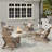 HDPE Folding And Adjustable Adirondack Chair With Ottoman-392707610