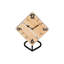 Analog Mechanical Tabletop Clock in Brown/Black
