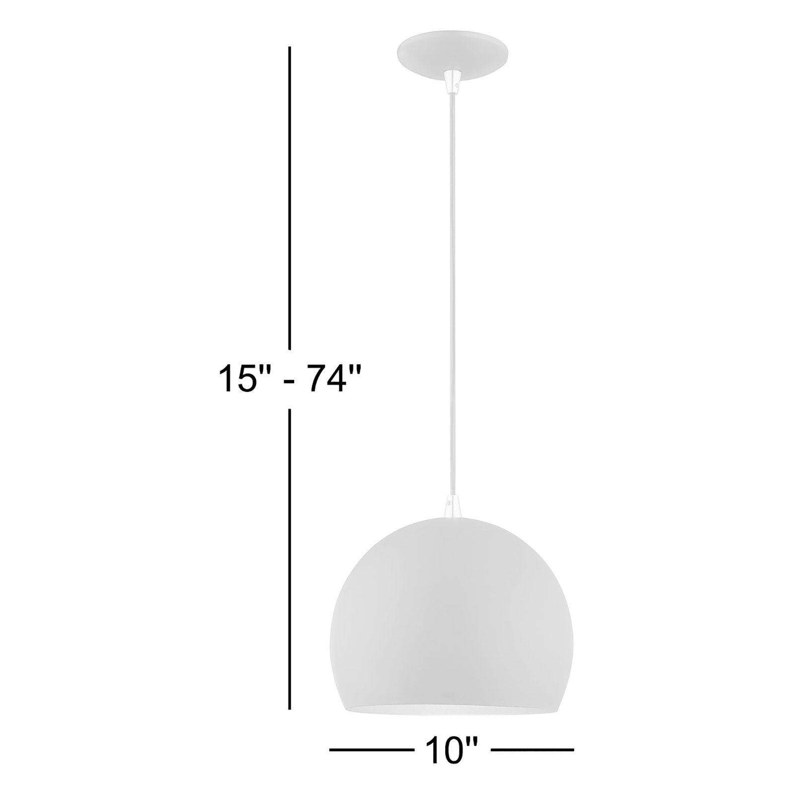 Schultz Dimmable Globe Single Light Pendant, Shiny Red