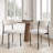 Modern Sherpa Boucle Upholstered Dining Chair-974819405-974819393-989956558