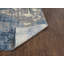 Tapis bleu/beige en laine Browder-2048968404