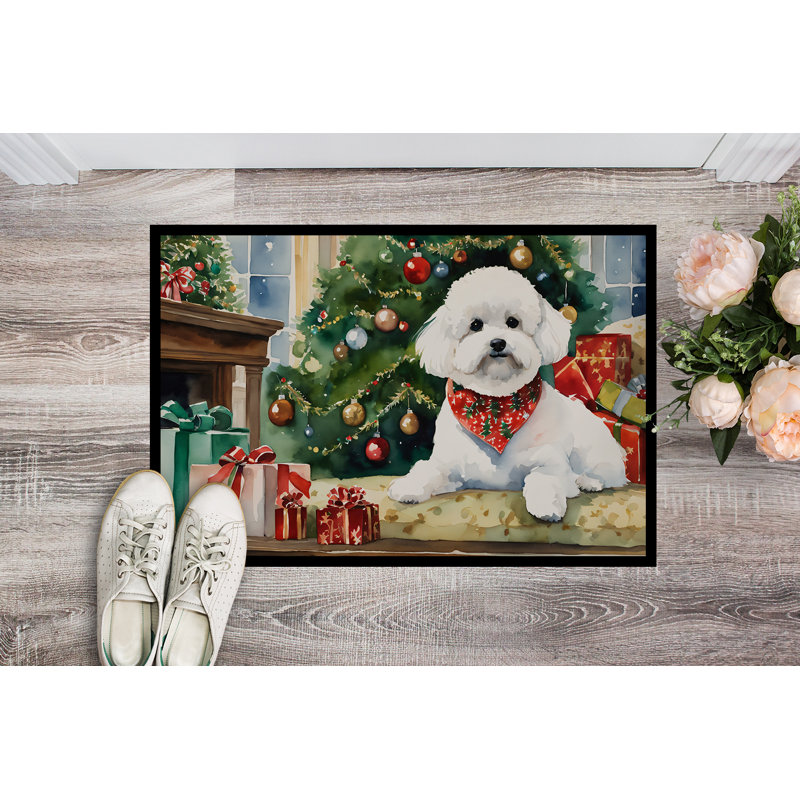 Jazira Non-Slip Christmas Indoor Doormat, 24" W x 36" L
