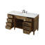Rivers 60 " W Freestanding Standard Free Standing 1 Single Vanity Bathroom Vanity With Marble Top-1049688895