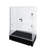 Clear Cabinet Acrylic Display Removable Shelf Case Plexiglass Showcase with Lock and Key Transparent